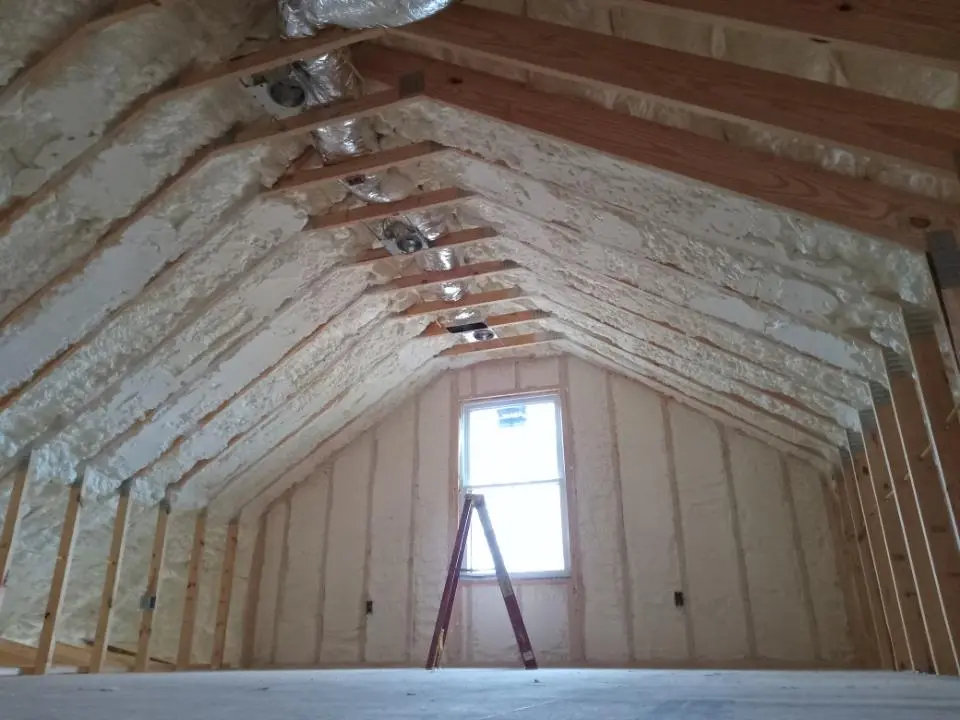 Spray foam roofing application for Crawl Space Insulation project in New Kingman-Butler